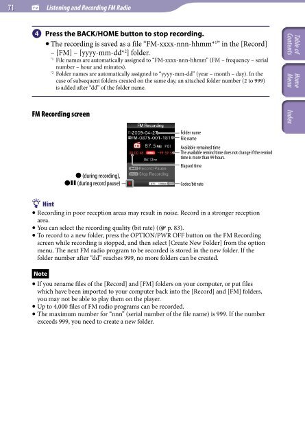 Sony NWZ-E445 - NWZ-E445 Consignes d&rsquo;utilisation Anglais