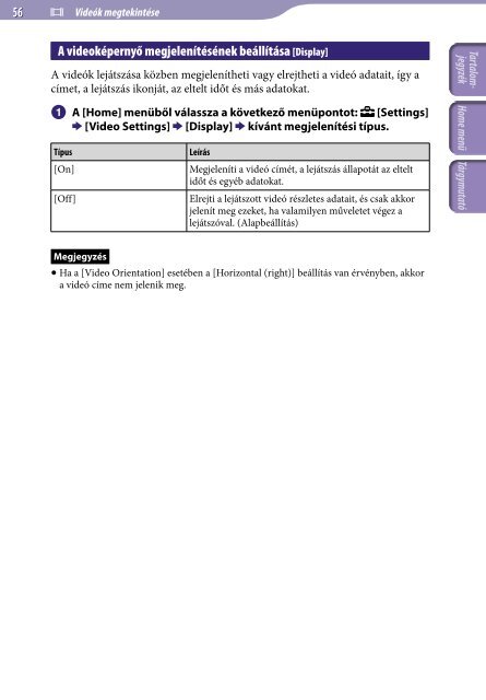 Sony NWZ-E445 - NWZ-E445 Consignes d&rsquo;utilisation Hongrois