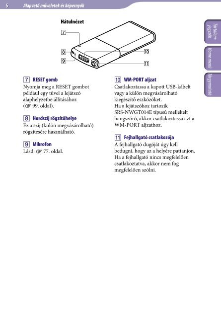 Sony NWZ-E445 - NWZ-E445 Consignes d&rsquo;utilisation Hongrois