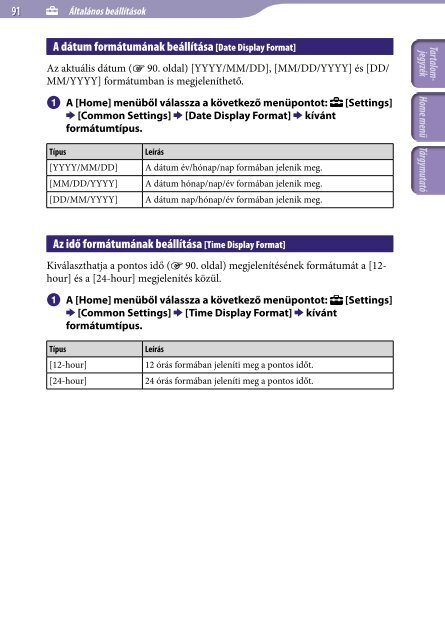 Sony NWZ-E445 - NWZ-E445 Consignes d&rsquo;utilisation Hongrois