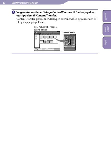 Sony NWZ-E445 - NWZ-E445 Consignes d&rsquo;utilisation Norv&eacute;gien