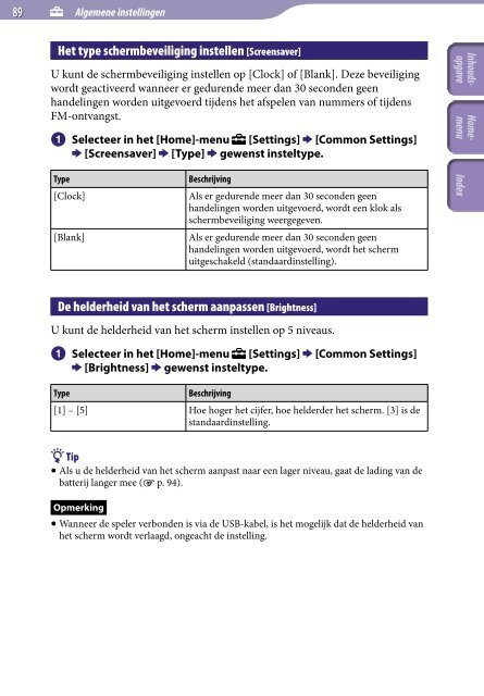 Sony NWZ-E445 - NWZ-E445 Consignes d&rsquo;utilisation N&eacute;erlandais