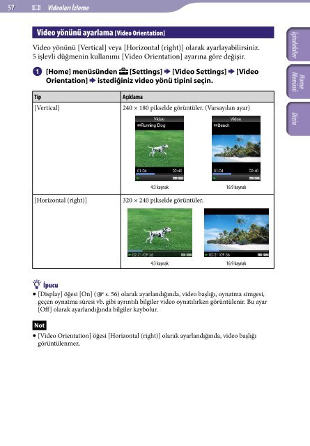 Sony NWZ-E445 - NWZ-E445 Consignes d&rsquo;utilisation Turc