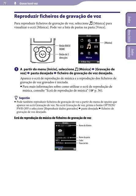 Sony NWZ-E445 - NWZ-E445 Consignes d&rsquo;utilisation Portugais