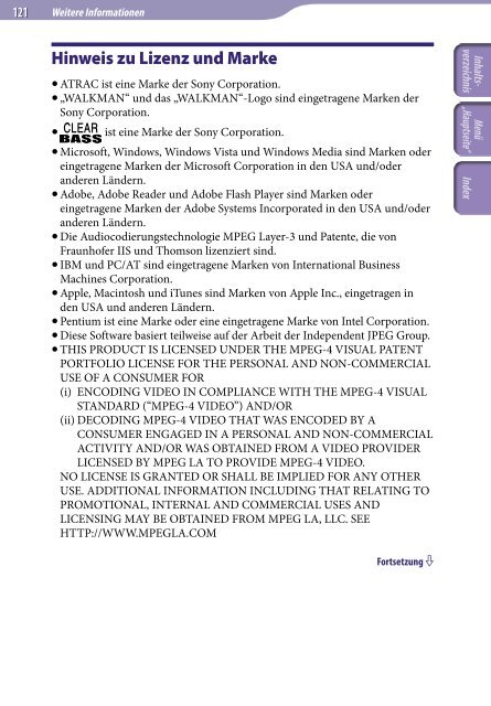 Sony NWZ-E445 - NWZ-E445 Consignes d&rsquo;utilisation Allemand