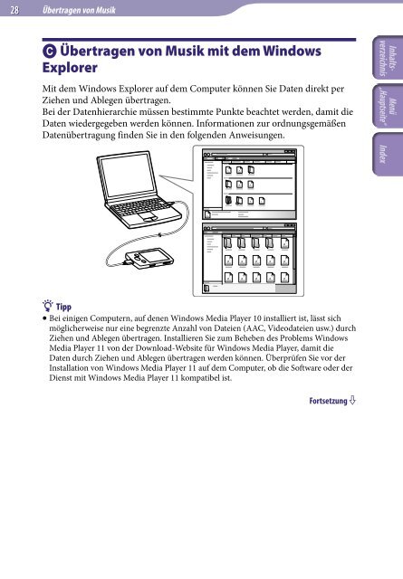 Sony NWZ-E445 - NWZ-E445 Consignes d&rsquo;utilisation Allemand