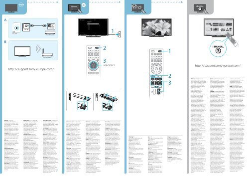 Sony KDL-42W805A - KDL-42W805A Guida di configurazione rapid Svedese