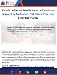 Polysilicon Electroplated Diamond Wire Industry Segment by Application, Technology, Types and Scope Report 2022