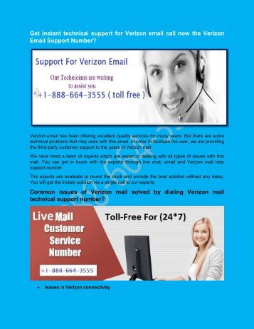 Veriozn Email Tech Support Number +1-888-664-3555