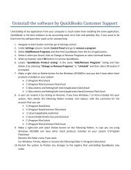 Uninstall the software by QuickBooks Customer Support