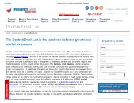 Dentists Email List - Healthcare Marketers