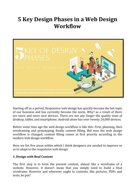 5 Key Design Phases in a Web Design Workflow