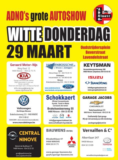 Editie Ninove 21 maart 2018