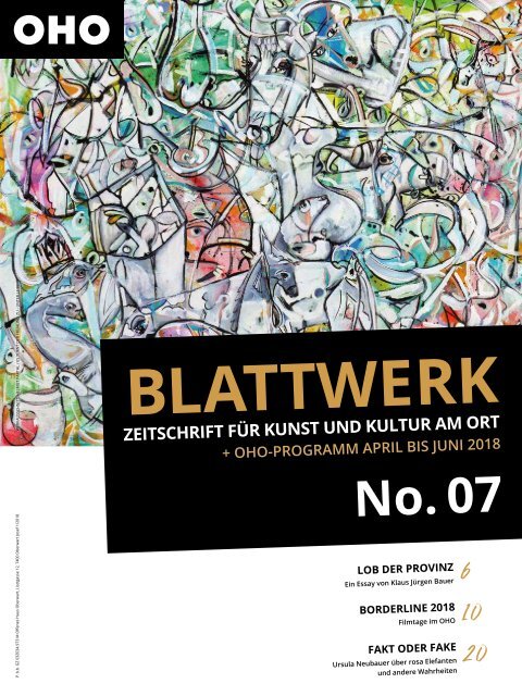 BLATTWERK AUSGABE No.7 – April bis Juni 2018