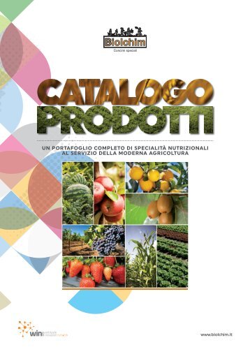 Catalogo prodotti Biolchim 2018