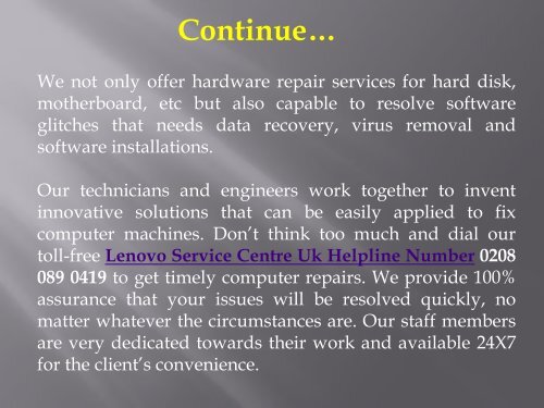 How Is Lenovo Repair Centre Helpful For Me?