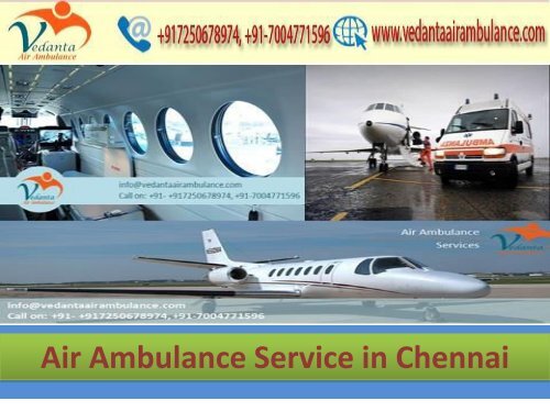 Vedanta Air Ambulance from Mumbai to Delhi provides best medical facility