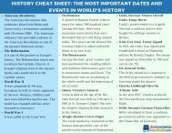  History Cheat Sheet