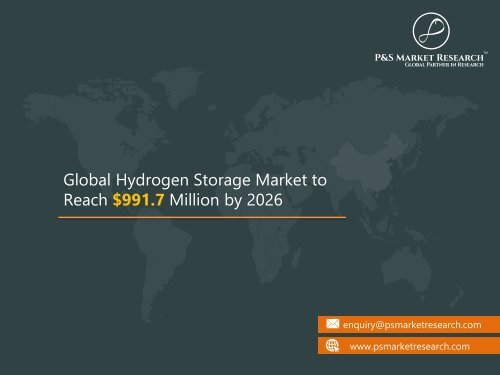 Global Hydrogen Storage Market