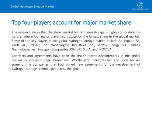 Global Hydrogen Storage Market