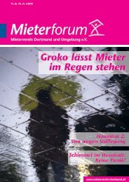 Mieterforum Dortmund - Ausgabe I/2018 (Nr. 51)