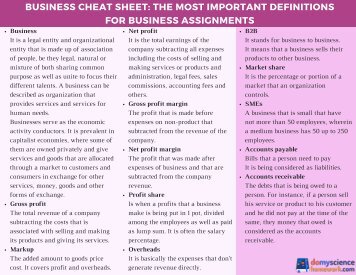  Business Cheat Sheet