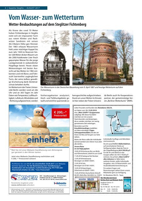 Gazette Steglitz Nr. 8/2017