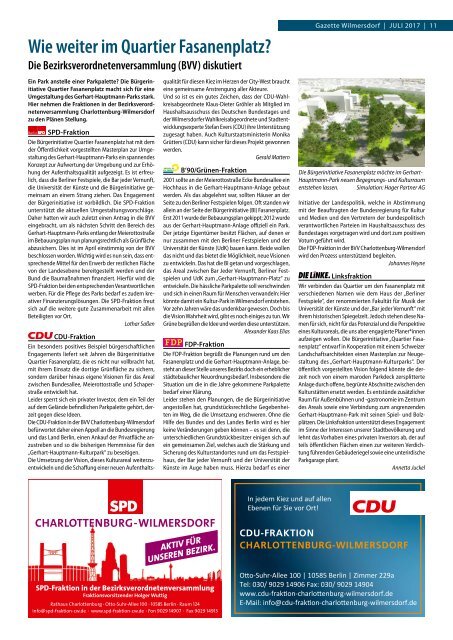 Gazette Wilmersdorf Nr. 7/2017