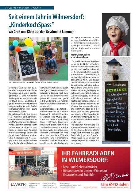 Gazette Wilmersdorf Nr. 7/2017