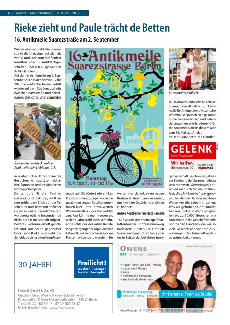 Gazette Charlottenburg Nr. 8/2017