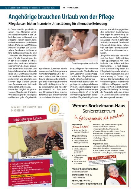 Gazette Schöneberg & Friedenau Nr. 8/2017