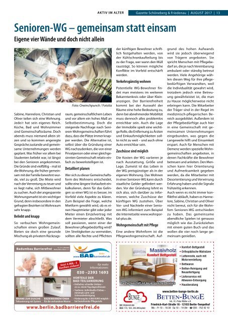 Gazette Schöneberg & Friedenau Nr. 8/2017