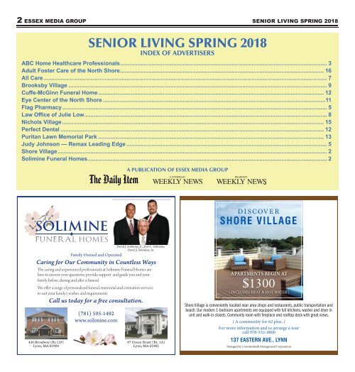 Senior Living Spring 2018