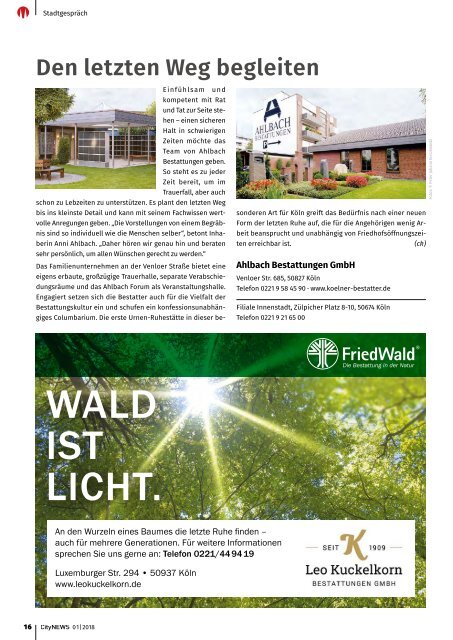 CityNEWS Ausgabe 01 / 2018