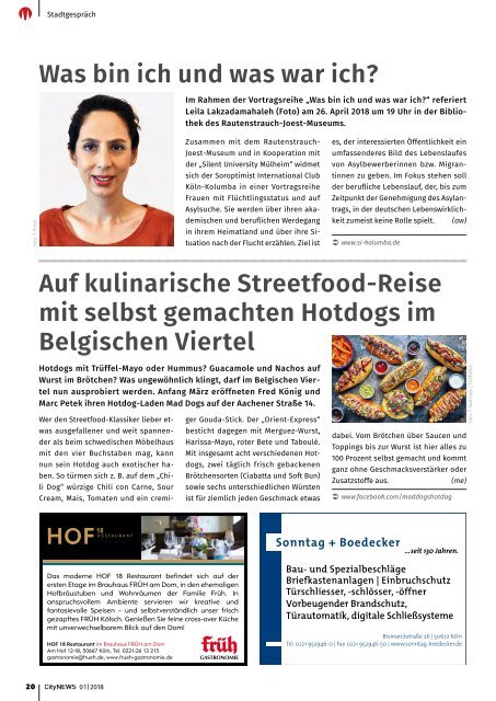 CityNEWS Ausgabe 01 / 2018