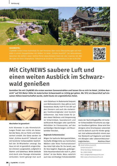 CityNEWS Ausgabe 01 / 2018