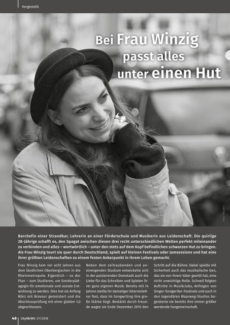 CityNEWS Ausgabe 01 / 2018