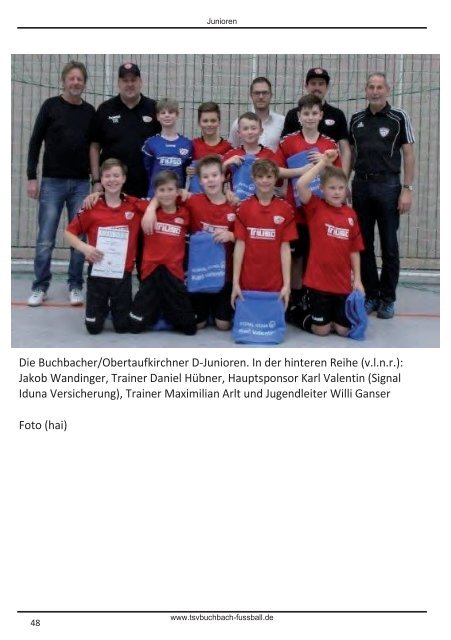 Stadionzeitung TSV Buchbach - 1.FC Schweinfurt 05