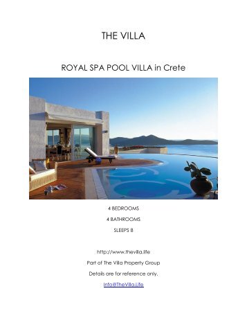 Royal Spa Pool Villa - Crete