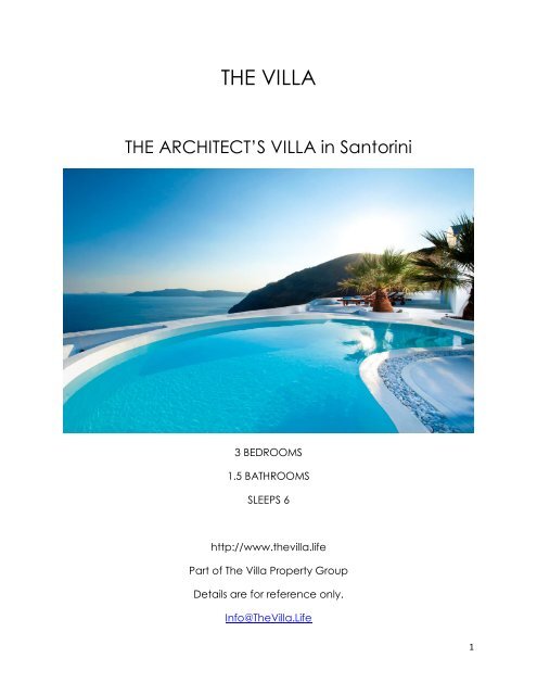 The Architect's Villa - Santorini