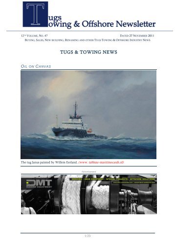 Tugs & towing news - Towingline.com