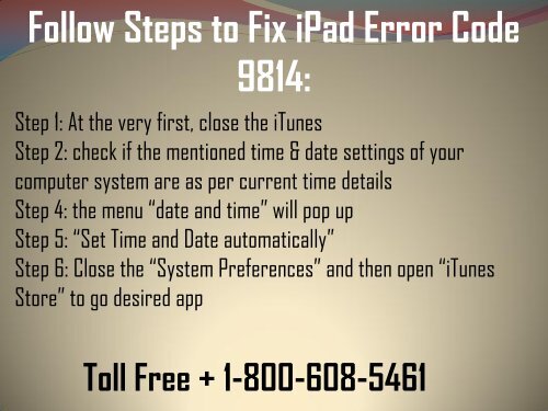 How to Fix iPad Error Code 9814? 1-800-608-5461 Toll-Free