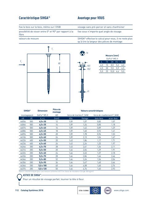 Catalogue Systèmes 2018