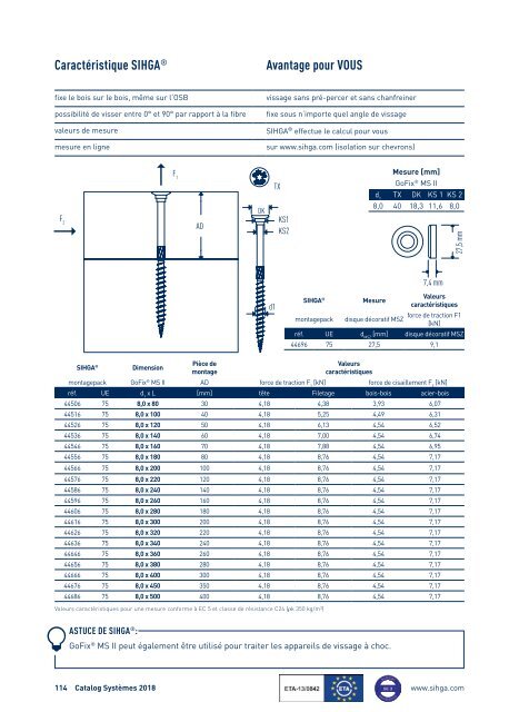 Catalogue Systèmes 2018