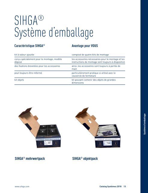 Catalogue Systèmes 2018