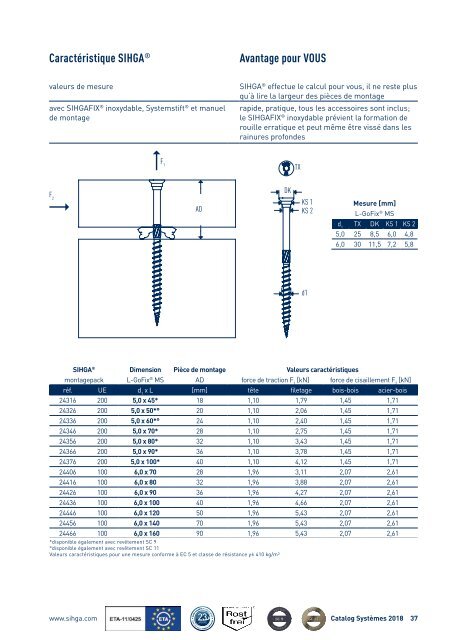 Catalogue Systèmes 2018