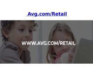 AVG Retail registration - avg.com/retail