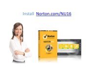Install  Norton NU16