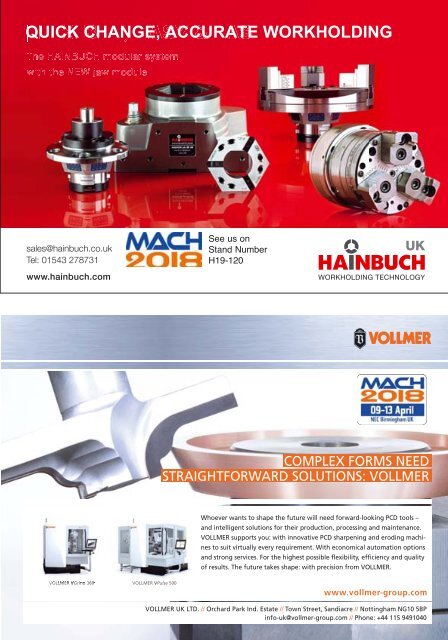 Manufacturing Machinery World April 2018