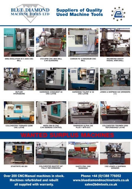 Manufacturing Machinery World April 2018